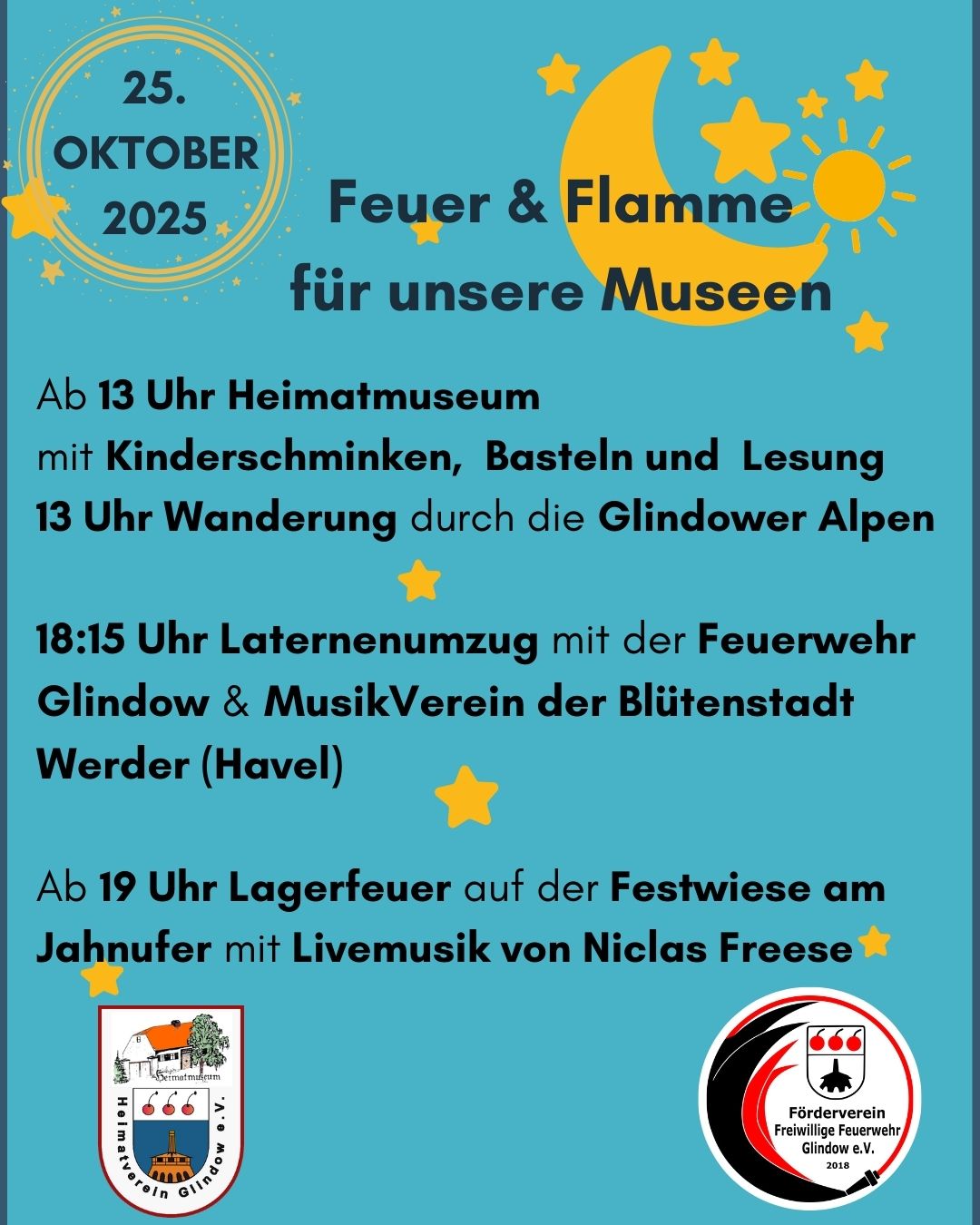 Geschichte erleben. Lichterglanz. Musik am Feuer.