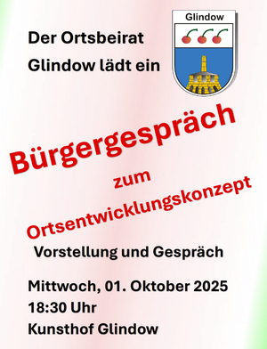 Bürgergespräch zum Ortsteilkonzept Glindow
