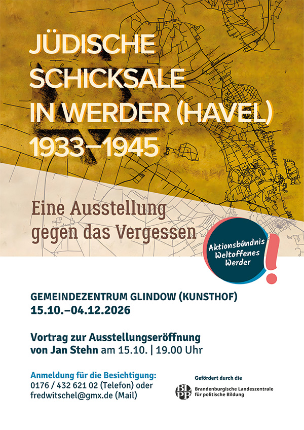 Foto: Weltoffenes Werder, Jüdische Schicksale in Werder (Havel) 1933-1945