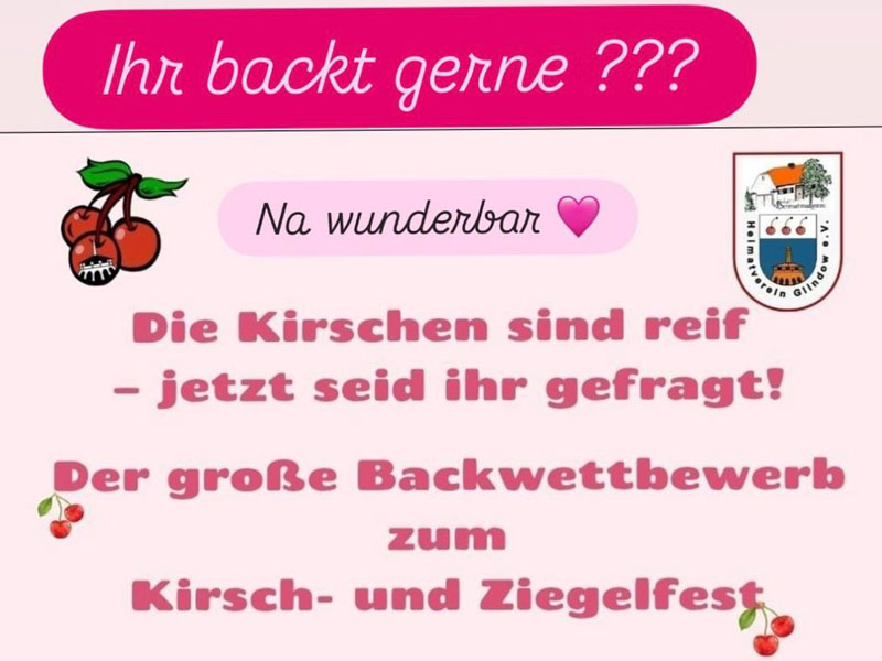 Traditioneller Backwettbewerb zum Kirsch- und Ziegelfest
